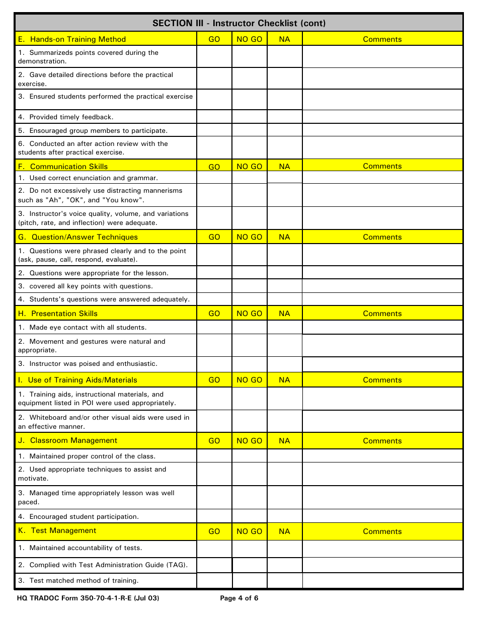 TRADOC Form 350-70-4-1-R-E - Fill Out, Sign Online and Download ...