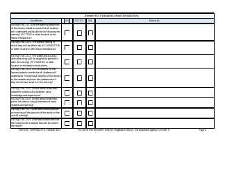TRADOC Form 600-21-5 Lesson Design/Redesign Checklist, Page 2