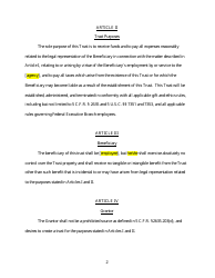 Legal Expense Trust Fund Agreement Template, Page 2