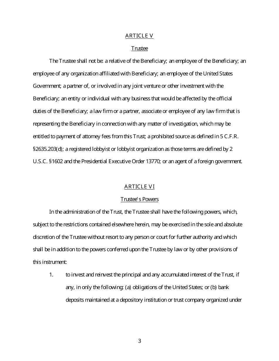 Legal Expense Trust Fund Agreement Template, Page 3