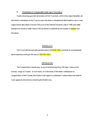 Legal Expense Trust Fund Agreement Template, Page 9