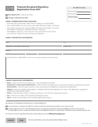 Document preview: GPO Form 4047 Financial Document Repository Registration Form