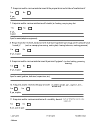 Functional Assessment, Page 2