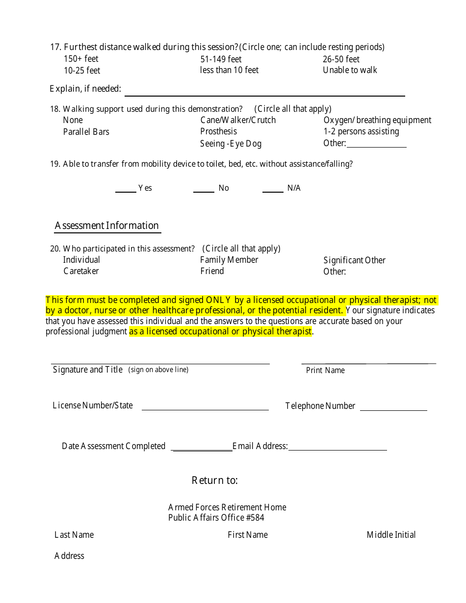 Functional Assessment, Page 4