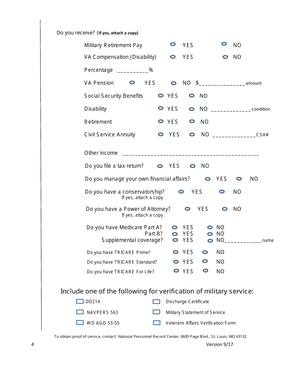Application for Admission, Page 4