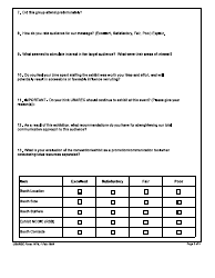 USAREC Form 1174 Local Project Officer National Convention/Exhibit After-Action Report, Page 2