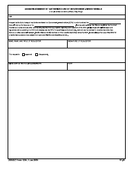USAREC Form 1294 &quot;Acknowledgment of Authorized Use of Government-Owned Vehicle&quot;