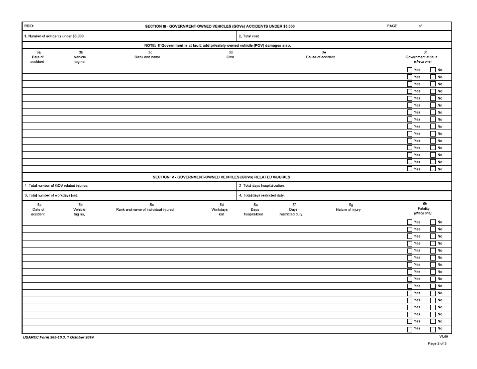 USAREC Form 385-10.3 - Fill Out, Sign Online and Download Fillable PDF ...
