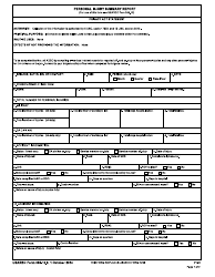 Document preview: USAREC Form 385-10.6 Personal Injury Summary Report