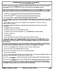 USAREC Form 385-10.7 Newcomers Safety and Occupational Health Briefing