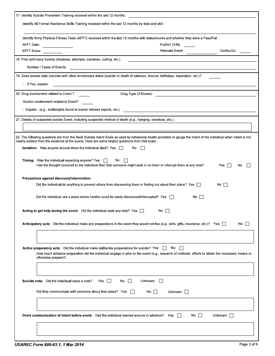 USAREC Form 600-63.1 - Fill Out, Sign Online and Download Fillable PDF ...