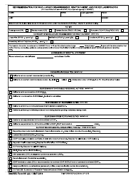 USAREC Form 601-1.3 Recommendation for Involuntary Reassignment, Reattachment, and/or Reclassification