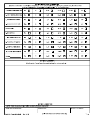 USAREC Form 601-180.2 Chronological Listing of Ministry Experience, Page 2