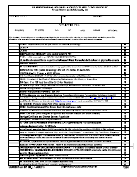 Document preview: USAREC Form 601-108.1 US Army Chaplain and Chaplain Candidate Application Checklist