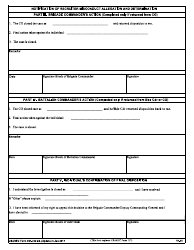 USAREC Form 601-210.32 Notification of Recruiter Misconduct Allegation and Determination, Page 2