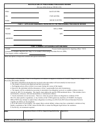 Document preview: USAREC Form 601-210.35 Notification of Processing Procedure Review