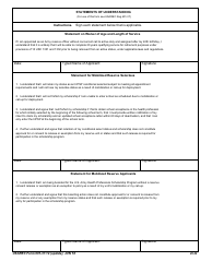 Document preview: USAREC Form 601-37.14 Statements of Understanding