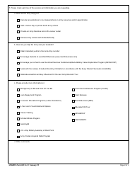 USAREC Form 601-2.4 E/Coi Tour Evaluation, Page 2