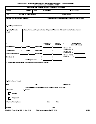 USAREC Form 601-2-1.1 Tair Support Request/Evaluation and Nurse Prospect Tour Checklist