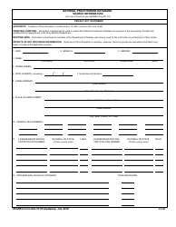 Document preview: USAREC Form 601-37.25 National Practitioner Databank Search Information