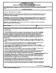 Document preview: USAREC Form 601-37.29 Armed Forces Service Agreement- Armed Forces Dental Officer Accession Bonus Program