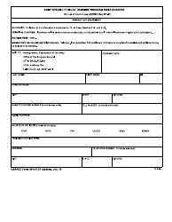 Document preview: USAREC Form 601-37.31 Army Specialty Delay Training Program Home Address