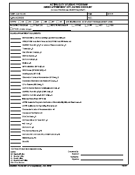 Document preview: USAREC Form 601-37.2 Amedd Appointment Application Checklist - Active Duty Student Program