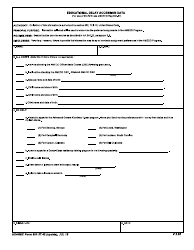 Document preview: USAREC Form 601-37.42 Educational Delay Accession Data