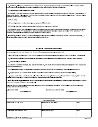 USAREC Form 601-37.49 Statement for Appointment - Army Policy, Page 2