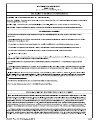 Document preview: USAREC Form 601-37.49 Statement for Appointment - Army Policy