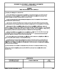 Document preview: USAREC Form 601-37.50 Statement for Appointnent - Concealment of Information