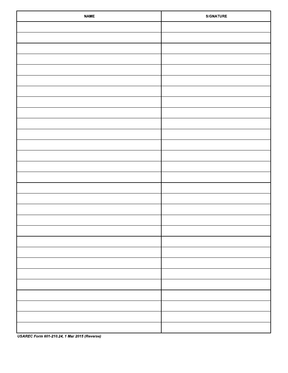 USAREC Form 601-210.24 Physical Training Program Statement - U.S. Army Future Soldier Training Program, Page 2