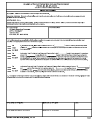 Document preview: USAREC Form 601-37.56 US Army Active Duty Incentives Declaration Statement for Dc, Mc, Ms, Sp and Vc