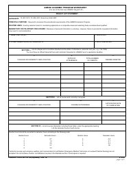 USAREC Form 601-37.44 Amedd Academic Program Worksheet