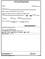 Document preview: USAREC Form 601-37.64 Request for Professional Evaluation
