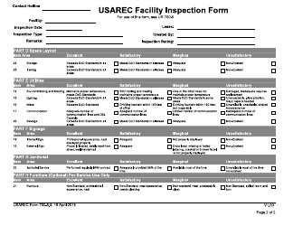USAREC Form 700-5.9 USAREC Facility Inspection Form, Page 2
