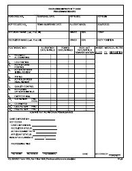 HQ USAREC Form 1528 Recruiting Impropriety Case Processing Record