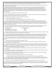 USAREC Form 601-37.68 Department of the Army Service Agreement F. Edward Hebert Armed Forces Uniformed Services University of the Health Sciences for the Postgraduate Clinical Psychology Program, Page 2