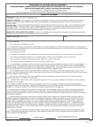Document preview: USAREC Form 601-37.68 Department of the Army Service Agreement F. Edward Hebert Armed Forces Uniformed Services University of the Health Sciences for the Postgraduate Clinical Psychology Program