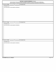 HQ USAREC Form 3.2 Warrant Officer Resume, Page 2