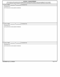 HQ USAREC Form 3.2 Warrant Officer Resume, Page 5