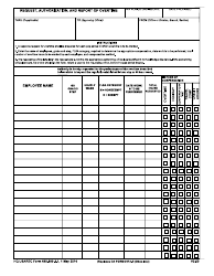 Document preview: HQ USAREC Form 690-990-2.1 Request, Authorization, and Report of Overtime