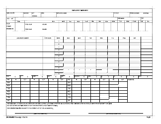 Document preview: HQ USAREC Form 8.0 Employee Time Sheet
