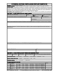 CAP Form 20 &quot;Ig Personal and Fraud, Waste &amp; Abuse Complaint Registration&quot;