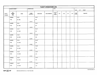 Document preview: CAP Form 107 Flight Operations Log