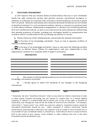 CAP Form 178 Conflict of Interest Statement, Page 2