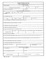 CAP Form 106 Ground Interrogation Form