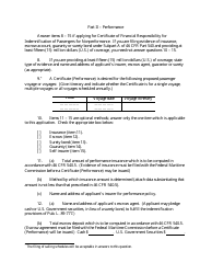 Form FMC-131 Application for Certificate of Financial Responsibility, Page 3