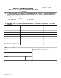 Form HHS568 Final Invention Statement and Certification, Page 2