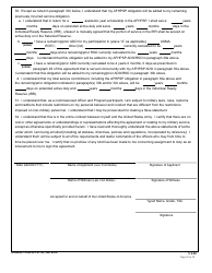 USAREC Form 601-37.28 Department of the Army Service Agreement - F. Edward Hebert Armed Force Health Professions Scholarship Program (Afhpsp), Page 10